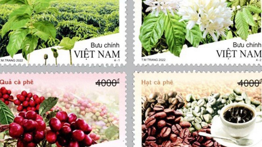 Vietnam issues coffee aroma postage stamps